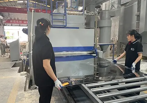 process flow sand blasting