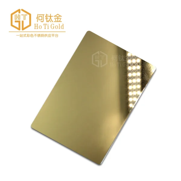 htg 02 mirror champagne gold stainless steel sheet