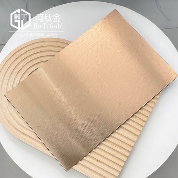 hairline rose gold stainless steel sheet