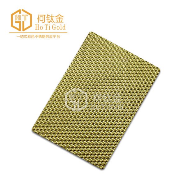 small dot pattern gold stainless steel