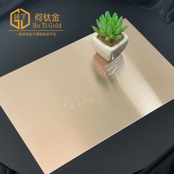 hairline rose gold stainless steel sheet