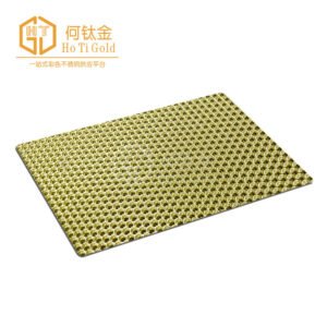 small dot pattern gold stainless steel