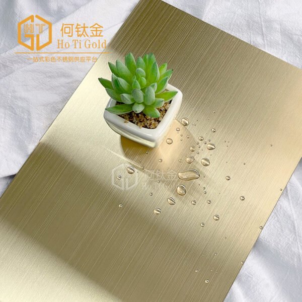 hairline gold stainless steel sheet