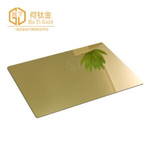 htg 02 mirror champagne gold stainless steel sheet