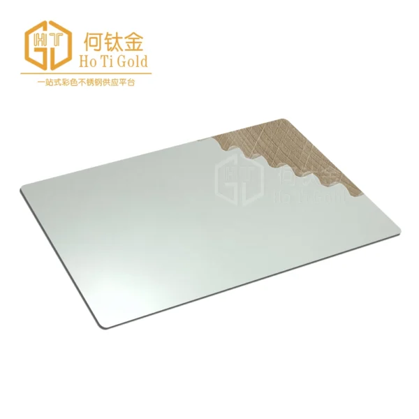 htg 01 mirror silver stainless steel plate