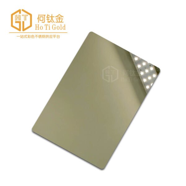 htg 03 mirror champagne gold stainless steel sheet