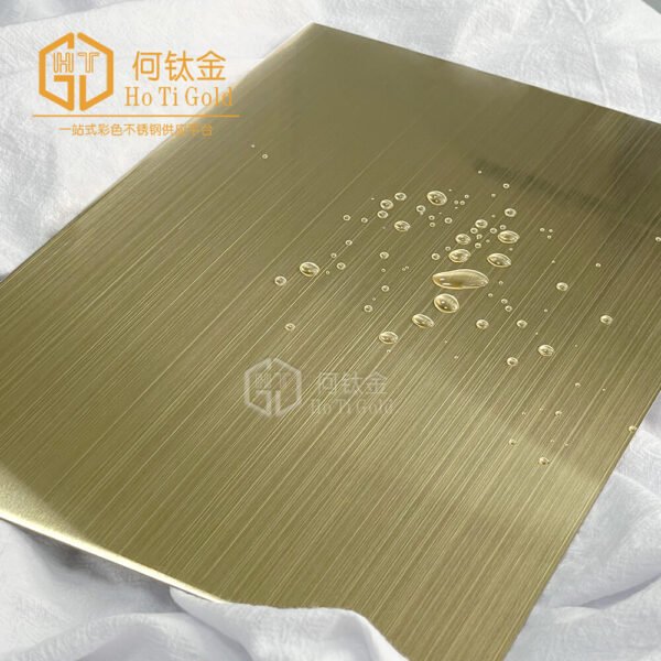 hairline gold stainless steel sheet