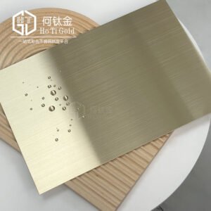 hairline champagne gold stainless steel sheet