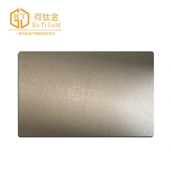 tea gold shiny a stainless steel sheet