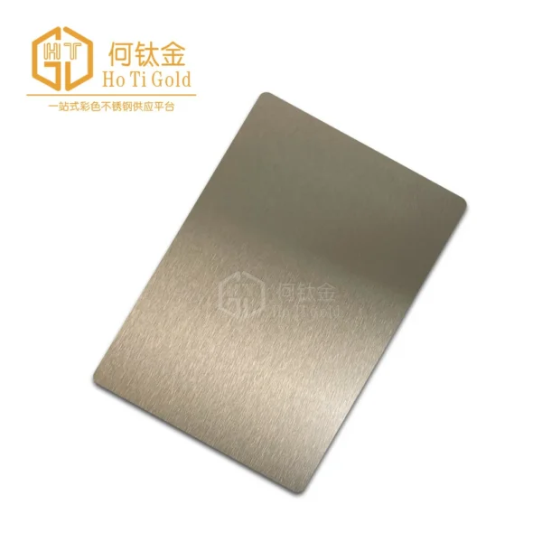 tea gold shiny a stainless steel sheet