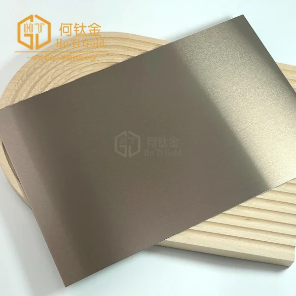 tea gold shiny a stainless steel sheet