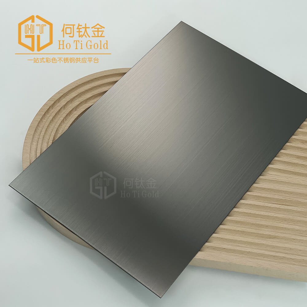 hairline pvd blackstainless steel sheet