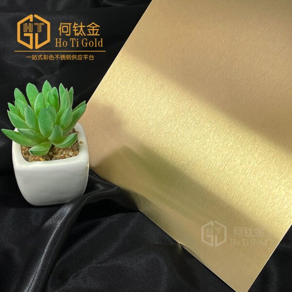 afp champagne gold shiny stainless steel sheet