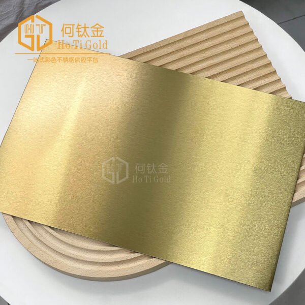 afp champagne gold shiny stainless steel sheet