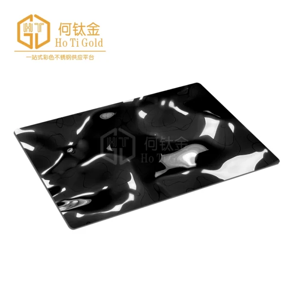 black big water ripple stainless steel sheet