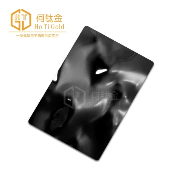 black big water ripple stainless steel sheet