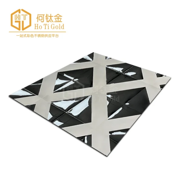 black titanium double color stainless steel sheet