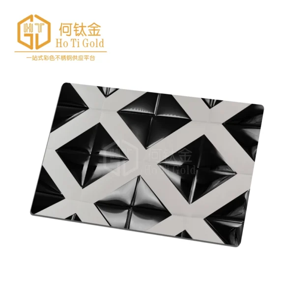 black titanium double color stainless steel sheet