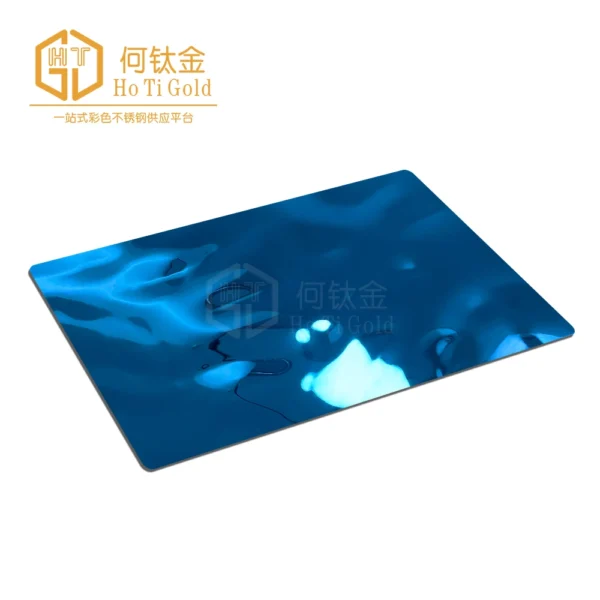 blue flow water ripple stainless steel sheet