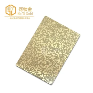 bronze brushed etched stainless steel sheet