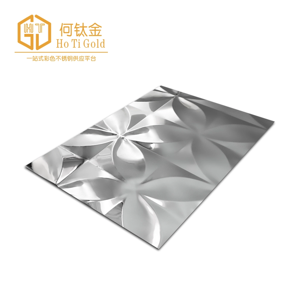 classic lotus leaf silver embossed stainless steel sheet