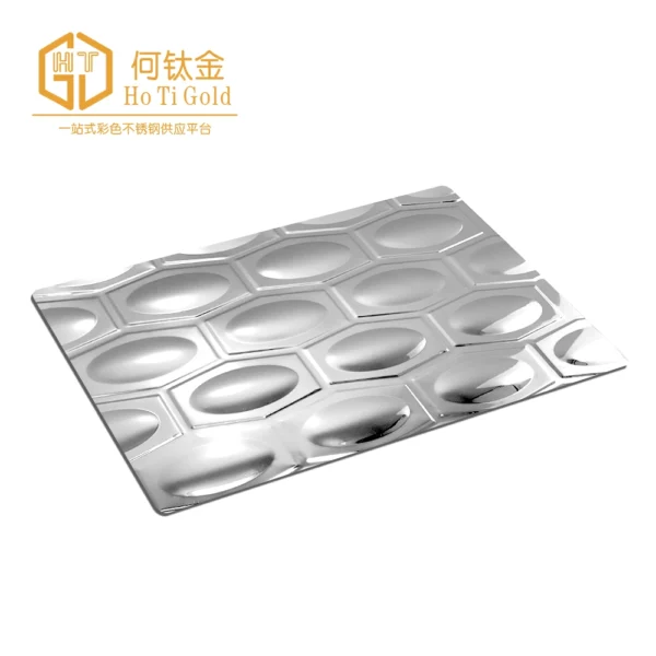 egg silver embossed stainless steel sheet