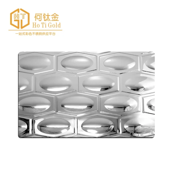 egg silver embossed stainless steel sheet