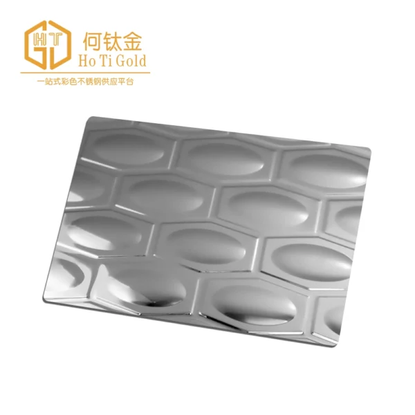 egg silver embossed stainless steel sheet