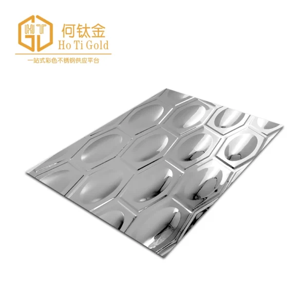 egg silver embossed stainless steel sheet