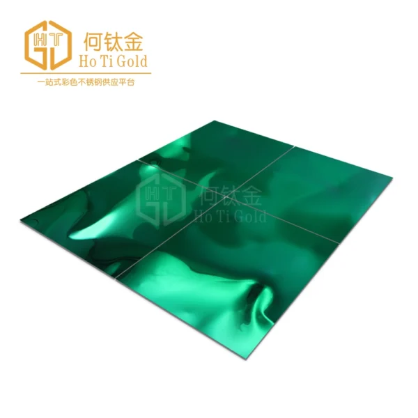 green big water ripple stainless steel sheet