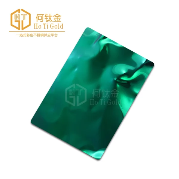 green big water ripple stainless steel sheet