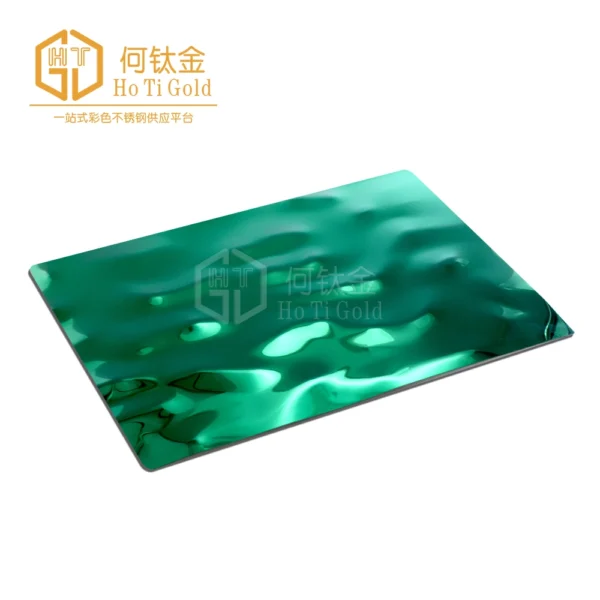 green flow water ripple stainless steel sheet