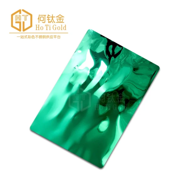 green flow water ripple stainless steel sheet