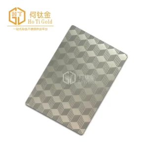 grey brushed etched stainless steel sheet