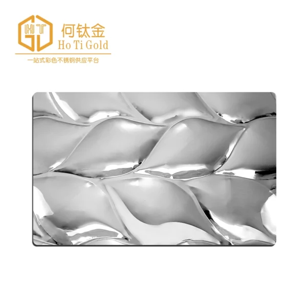 lotus leaf silver embossed stainless steel sheet