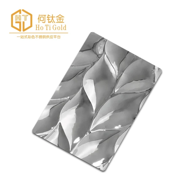 lotus leaf silver embossed stainless steel sheet