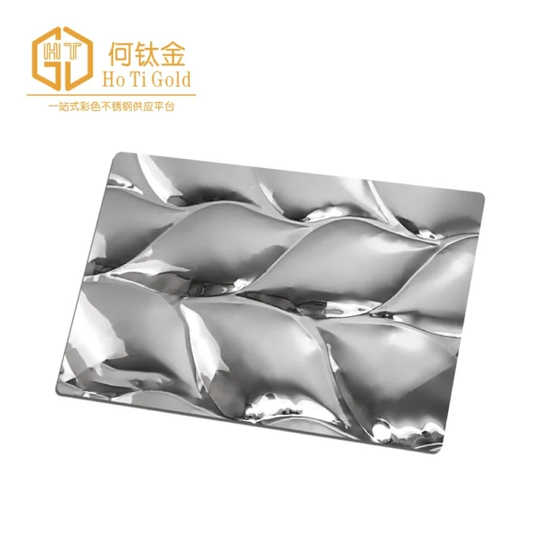 lotus leaf silver embossed stainless steel sheet