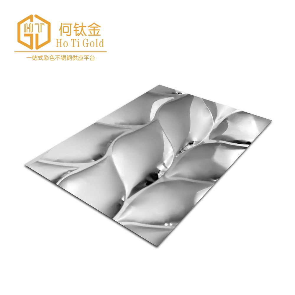 lotus leaf silver embossed stainless steel sheet