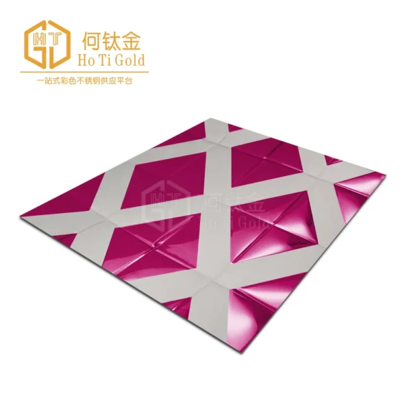 pink double color stainless steel sheet