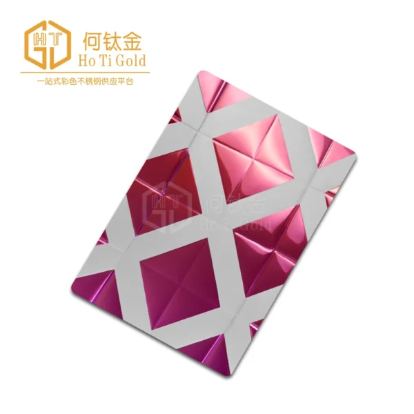 pink double color stainless steel sheet