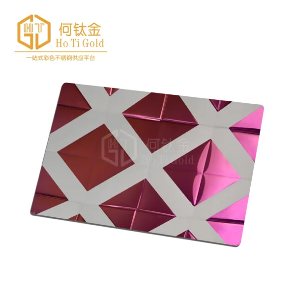 pink double color stainless steel sheet