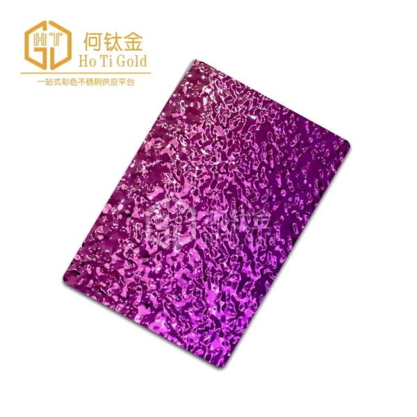 pink small water ripple stainless steel sheet