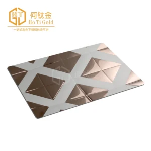 rose gold double color stainless steel sheet