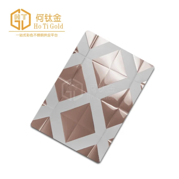rose gold double color stainless steel sheet