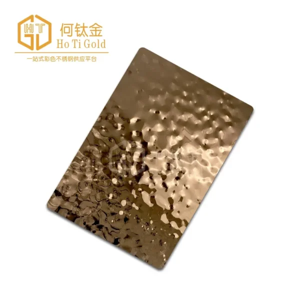 rose gold small water ripple stainless steel sheet