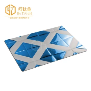 sapphire blue double color stainless steel sheet 2