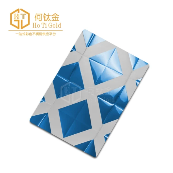 sapphire blue double color stainless steel sheet 2