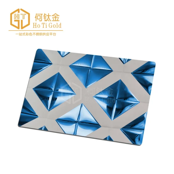 sapphire blue double color stainless steel sheet 2