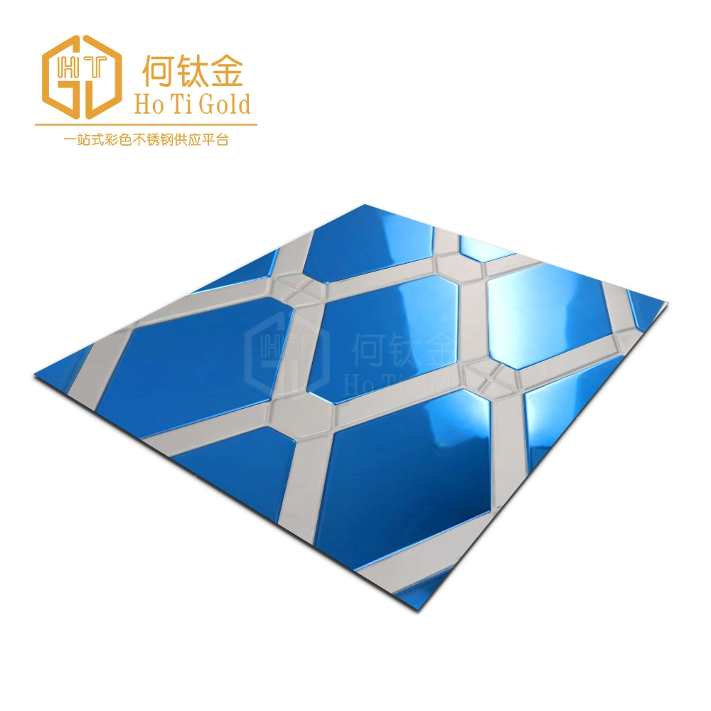 sapphire blue double color stainless steel sheet