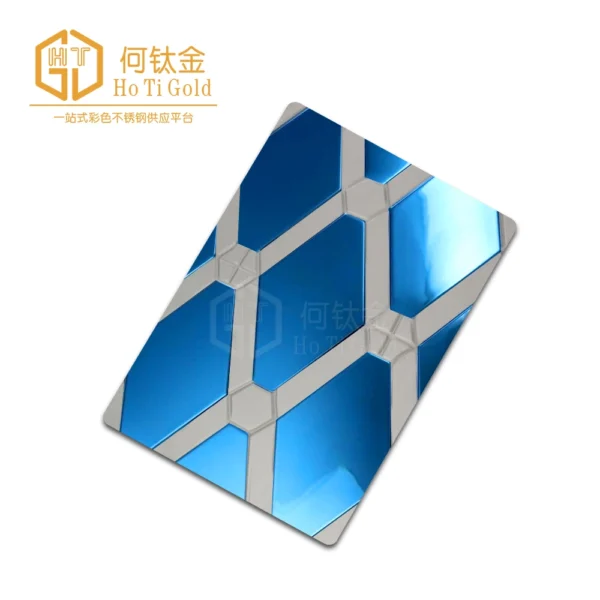 sapphire blue double color stainless steel sheet